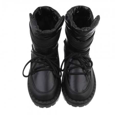Magnifique chaussures pour femme bottines (boots) fourrées à lacets. Design spécial neige ! Prête pour le grand froid !
