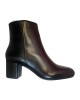 Chaussures pour femme en cuir véritable avec petit talon carré de 6 cm