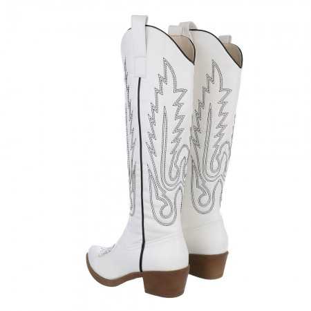 Adoptez le look de la parfaite COWGIRL avec ces bottes hautes à talon western.Hauteur du talon : 5 cm.
