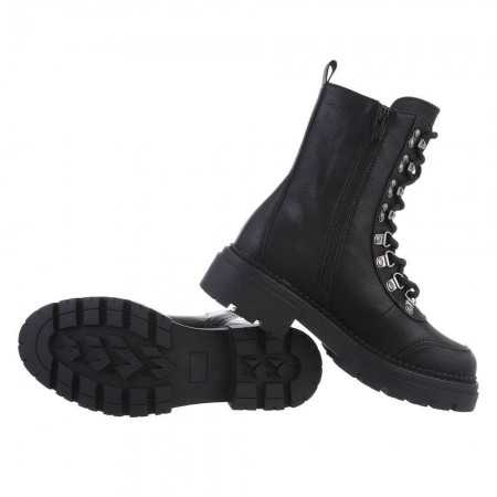 MISS TIFFANY chaussures femme bottines à lacets noir hivers 2023