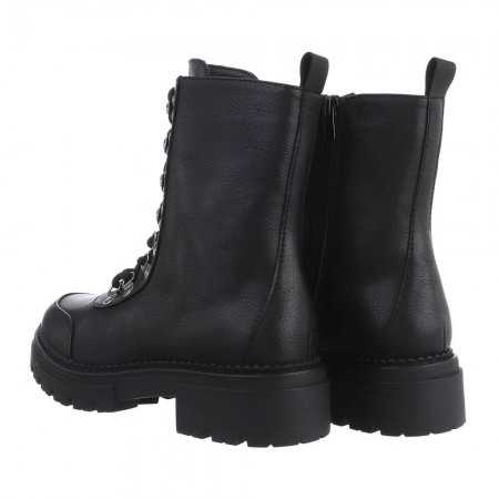 MISS TIFFANY chaussures femme bottines à lacets noir hivers 2022:2023
