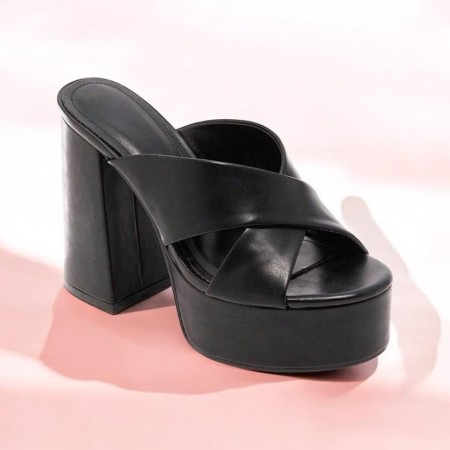 MISS MADISON Chaussures femme bottines double platfom talon épais carré rose faux daim