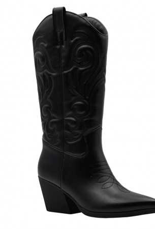 MISS SANTANA Chaussures pour femme bottes hautes western noir