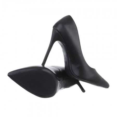 MISS TESSA Chaussures femme escarpins pointues à talon élégant chic shoes noir
