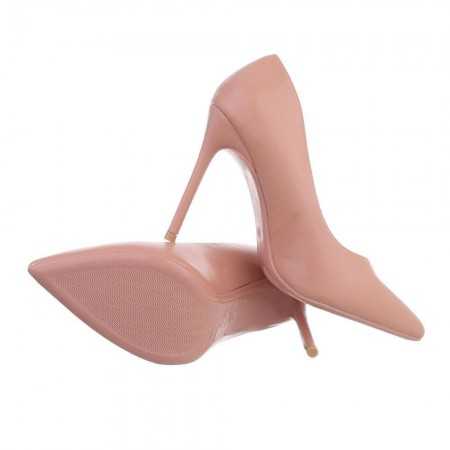 MISS TESSA Chaussures femme escarpins pointues à talon élégant chic shoes rose
