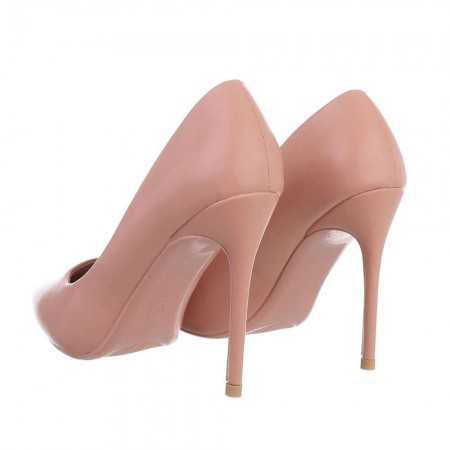 MISS TESSA Chaussures femme escarpins pointues à talon élégant chic shoes rose