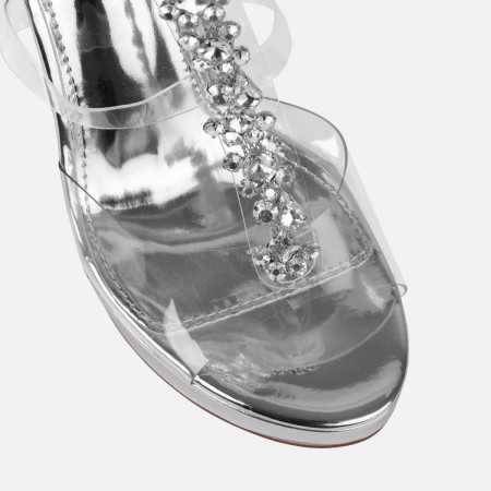 MISS DOROTHY BIJOUX ARGENT Magnifique chaussures pour femme talon compensés