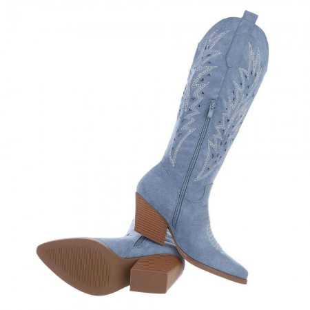 Sublimes bottes hautes style western avec petit talon carré très confortable